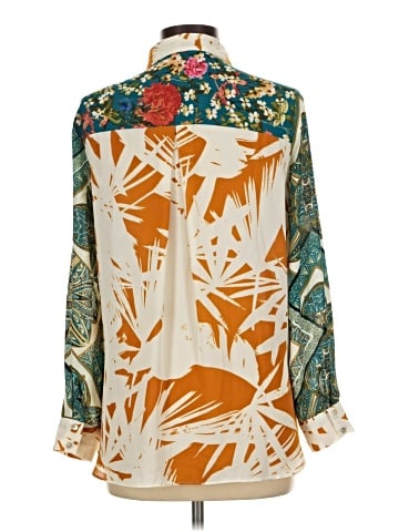 Rose + Olive Long Sleeve Blouse (view 2)