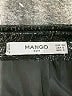 Mango Black Faux Leather Skirt Size 6 - photo 4