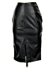 RAMISU 100% Polyurethane Black Faux Leather Skirt Size XS - photo 1