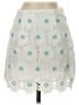 Saylor 100% Polyester Polka Dots White Casual Skirt Size S - photo 1