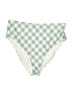 Summersalt Checkered-gingham Ivory Swimsuit Bottoms Size 8 - photo 1