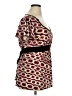 AB Studio Print Brown Casual Dress Size XL - photo 4