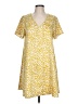 Ellison Print Yellow Casual Dress Size L - photo 1