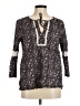 Tommy Hilfiger Black 3/4 Sleeve Blouse Size M - photo 1
