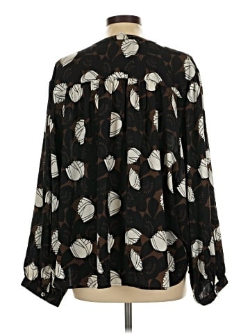 Rose + Olive Long Sleeve Blouse (view 2)