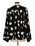 Rose + Olive 100% Polyester Black Long Sleeve Blouse Size L - photo 2