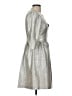 Plenty By Tracy Reese 100% Polyester Metallic Silver Cocktail Dress Size 6 - photo 4