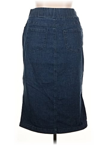 Jessica London Denim Skirt (view 2)