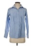 CAbi 100% Cotton Blue Long Sleeve Button-Down Shirt Size S - photo 1