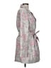 Relativity Floral Gray Trenchcoat Size L - photo 4