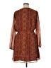 Daniel Rainn 100% Polyester Paisley Brown Casual Dress Size XL - photo 2