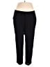 C.M. Shapes 100% Rayon Solid Black Casual Pants Size 1X - photo 1