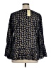 MICHAEL Michael Kors 100% Polyester Blue 3/4 Sleeve Blouse Size XL - photo 2