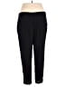 C.M. Shapes 100% Rayon Solid Black Casual Pants Size 1X - photo 2