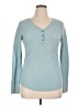Time and Tru Teal Long Sleeve Henley Size XL - photo 1