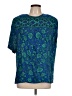 Sara Michelle 100% Rayon Teal Short Sleeve Top Size L - photo 1