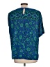 Sara Michelle 100% Rayon Teal Short Sleeve Top Size L - photo 2