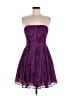 Aqua 100% Polyester Purple Cocktail Dress Size 6 - photo 1