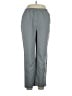 Blair 100% Polyester Solid Gray Track Pants Size 14 (petite) - photo 1