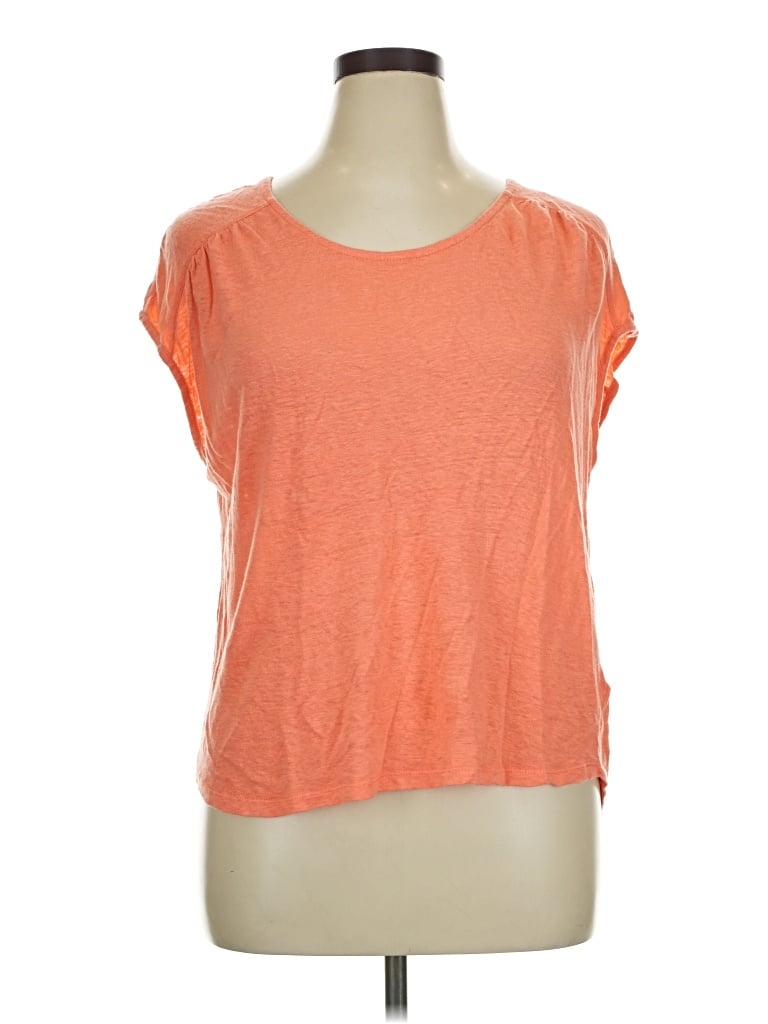 Pre-owned J By Joie Short Sleeve T-shirt In Orange