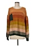 Hayden Color Block Orange Pullover Sweater Size M - photo 1