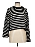 Elodie 100% Polyester Stripes Black Pullover Sweater Size M - photo 1