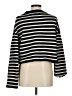 Elodie 100% Polyester Stripes Black Pullover Sweater Size M - photo 2