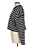 Elodie 100% Polyester Stripes Black Pullover Sweater Size M - photo 5