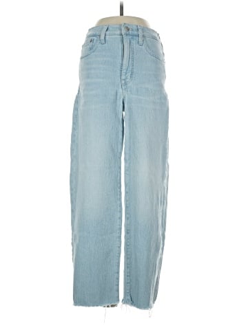 Madewell The Perfect Vintage Wide-Leg Crop Jean in Ward Wash: Raw-Hem Edition (view 1)