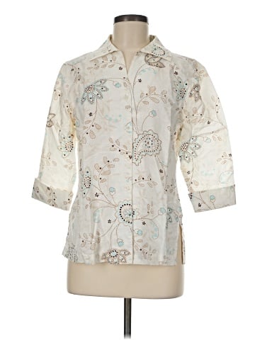 Croft & Barrow 3/4 Sleeve Button-Down Shirt (view 1)