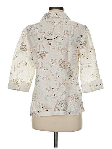 Croft & Barrow 3/4 Sleeve Button-Down Shirt (view 2)