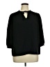 Dorothy Perkins 100% Polyester Black 3/4 Sleeve Blouse Size 14 - photo 1