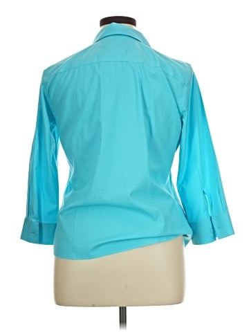 Assorted Brands 3/4 Sleeve Button-Down Shirt (view 2)