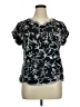 Westbound 100% Cotton Black Short Sleeve Blouse Size 1X - photo 1