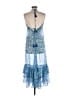 Venus 100% Polyester Paisley Blue Casual Dress Size M - photo 2