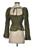 Topshop Green 3/4 Sleeve Top Size 2 - photo 2