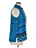 Units 100% Rayon Blue Sleeveless Button-Down Shirt Size XL - photo 4
