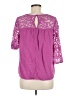 Old Navy 100% Rayon Purple 3/4 Sleeve Blouse Size M - photo 2
