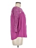 Old Navy 100% Rayon Purple 3/4 Sleeve Blouse Size M - photo 4