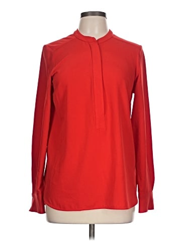 Diane von Furstenberg Long Sleeve Silk Top (view 1)
