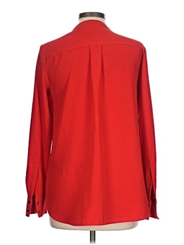 Diane von Furstenberg Long Sleeve Silk Top (view 2)