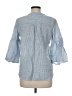 Chaps Blue 3/4 Sleeve Blouse Size M - photo 2