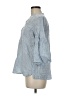 Chaps Blue 3/4 Sleeve Blouse Size M - photo 5