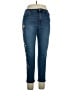 DG^2 by Diane Gilman Floral Blue Jeans Size 14 (petite) - photo 1