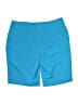 Chase54 100% Polyester Solid Blue Shorts Size 8 - photo 2