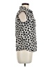 Marc by Marc Jacobs Animal Print Ivory Sleeveless Button-Down Shirt Size 8 - photo 4