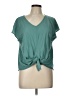 Como Vintage Teal Short Sleeve Top Size L (petite) - photo 1