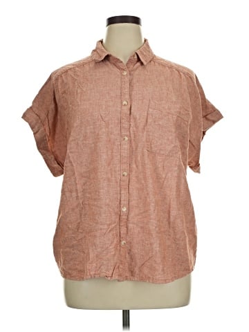 Terra & Sky Short Sleeve Button-Down Shirt (view 1)