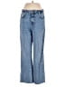 Zara Chevron-herringbone Blue Jeans Size 8 - photo 1