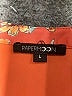 Papermoon 100% Polyester Orange Short Sleeve Blouse Size L - photo 7
